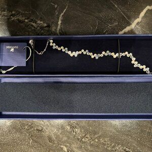 NIBWT Swarovski Platinum Rhodium Silver Fidelity Bracelet